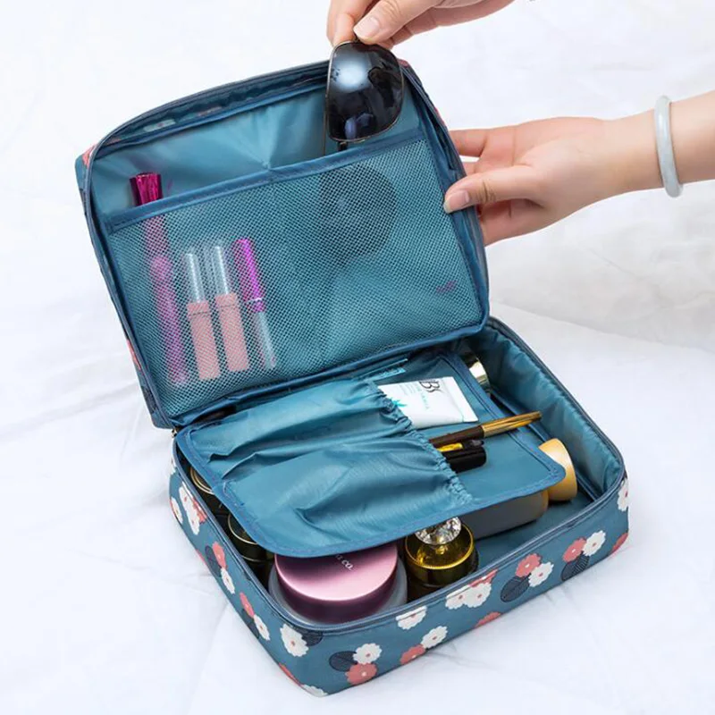 

Brand organizer travel fashion lady cosmetics cosmetic bag beautician storage bags large capacity Women makeup bag