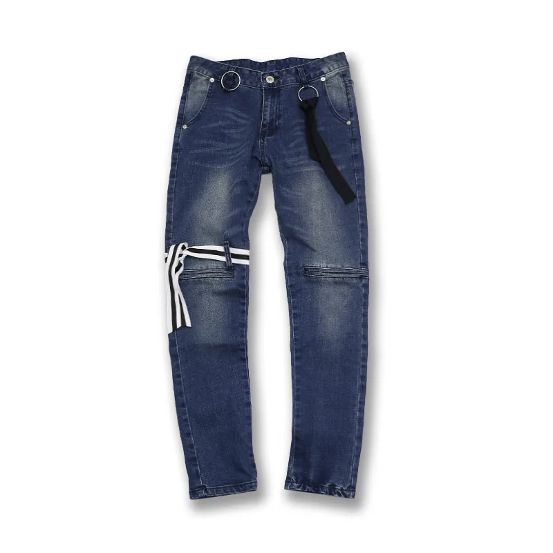 VERSMA в Корейском стиле Ulzzang Harajuku SUGA Slim Fit джинсы брюки Хай стрит GD ленты дизайн Для