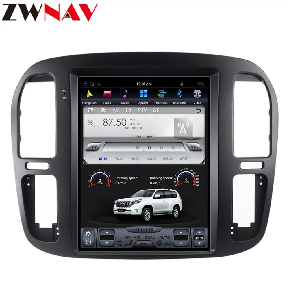 128G Tesla Экран Carplay для 1992-2002 TOYOTA LAND CRUISER LC100 Android автомобильный мультимедийный плеер