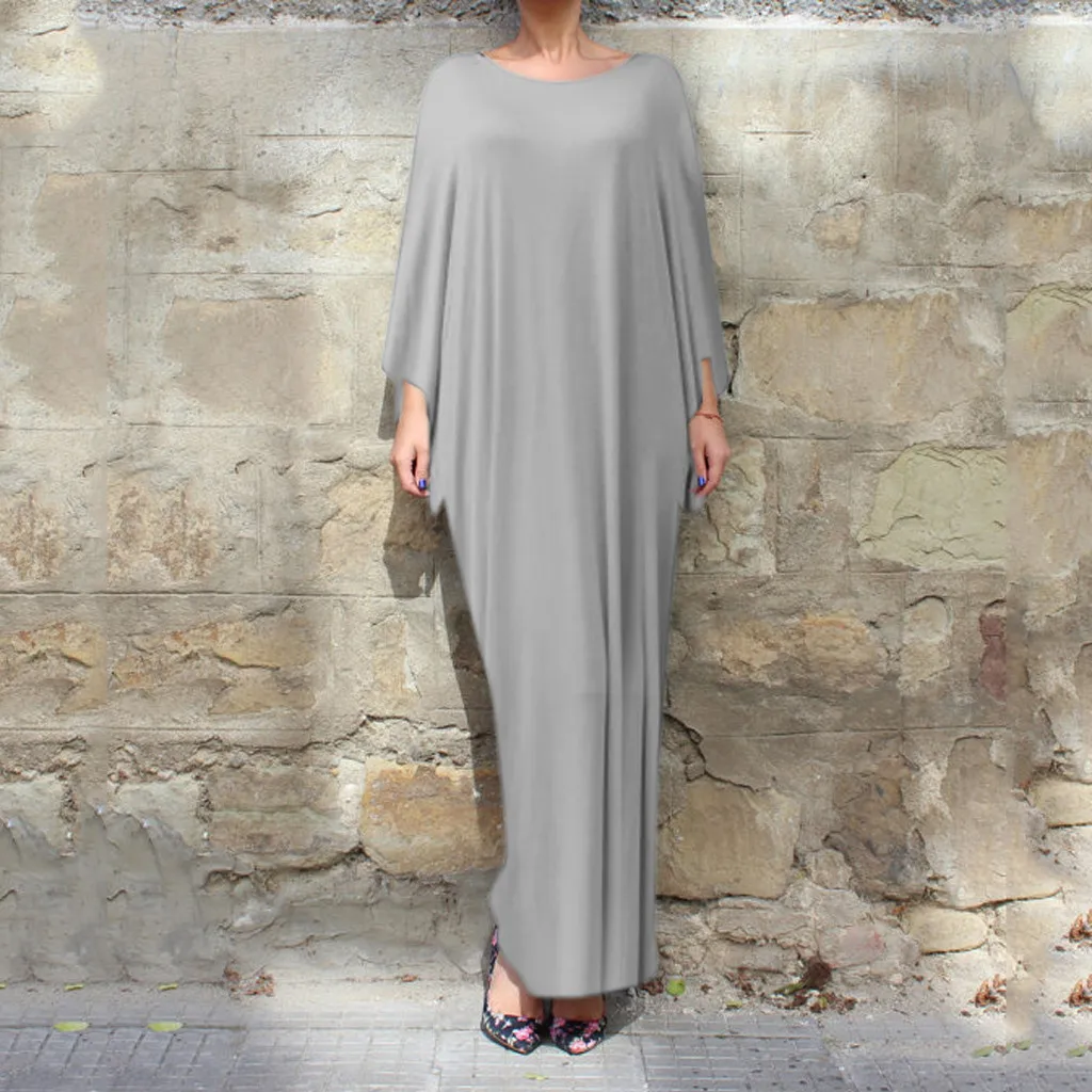 Новое мусульманское платье с рукавами летучая мышь для женщин Рамадан арабский