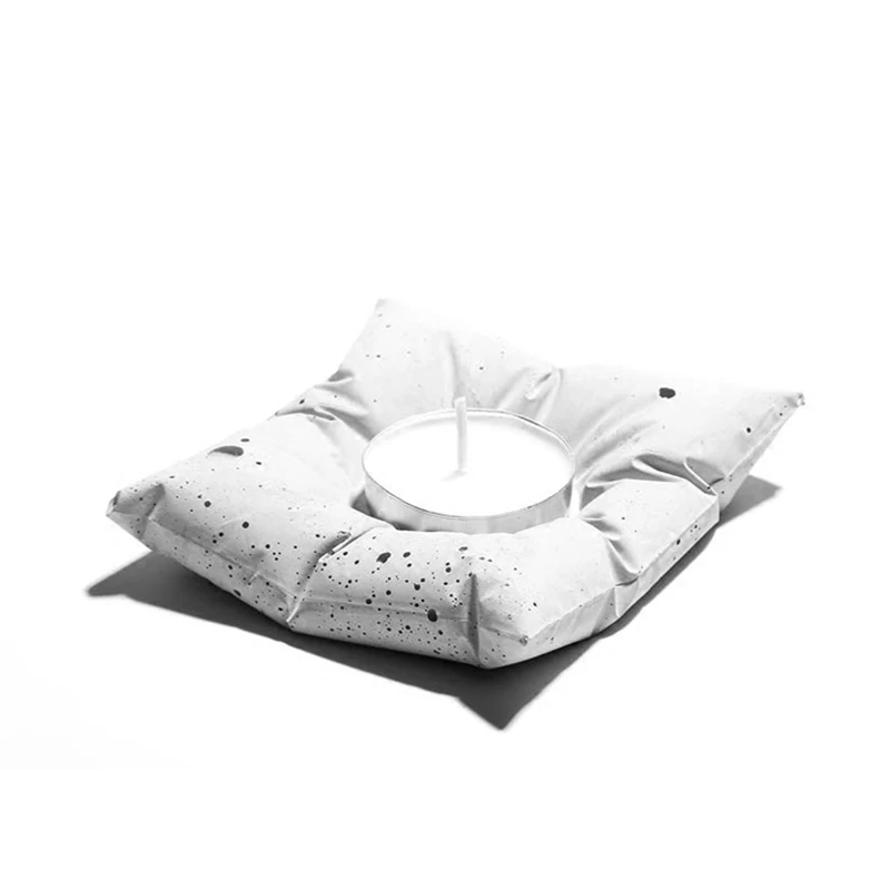 

Silicone Concrete Molds Cement Pillow Mould Candle Holder Mold Candlestick Molds Home Crafts Decoration Silicone Rubber PRZY