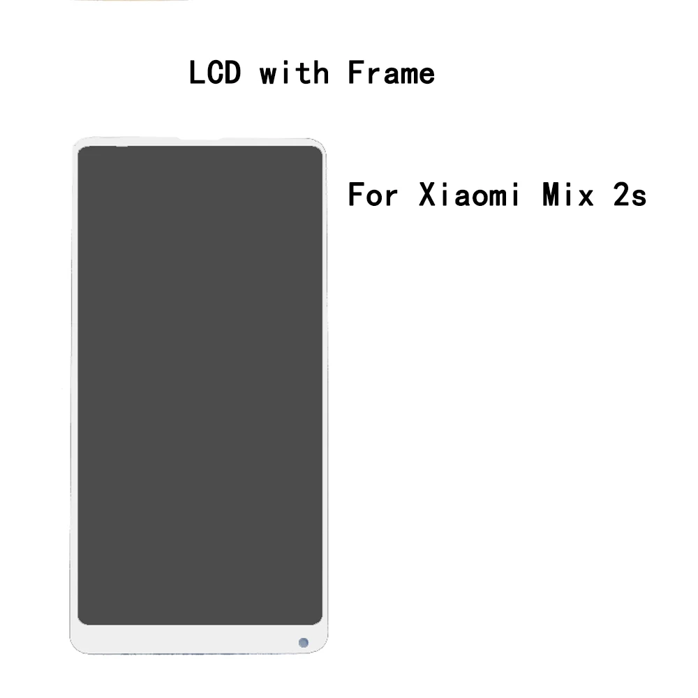 MIX 2S white frame 5,9" для Xiao mi x 2S mi x2S mi x 2 mi X2 ЖК-дисплей+ сенсорный экран дигитайзер Рамка в сборе запасные аксессуары для mi x2 s - Цвет: MIX 2S white frame