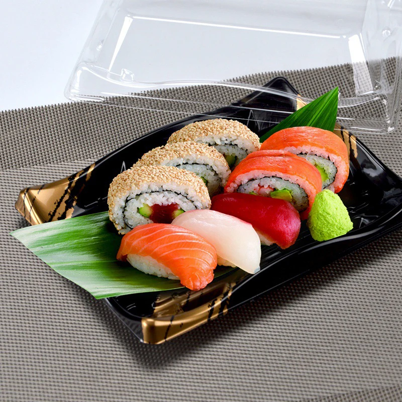 Одноразовая упаковочная коробка для суши на вынос японские коробки еды Sashimi Takaout