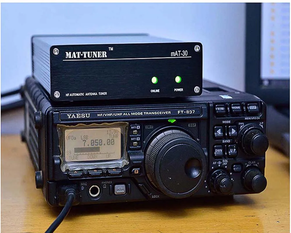 Коврик-30 HF автоматический автотюнер Автомобильный тюнер автоматический антенный тюнер для радиостанции Yeasu Ham 120 Вт 3 м-54 МГц T0032