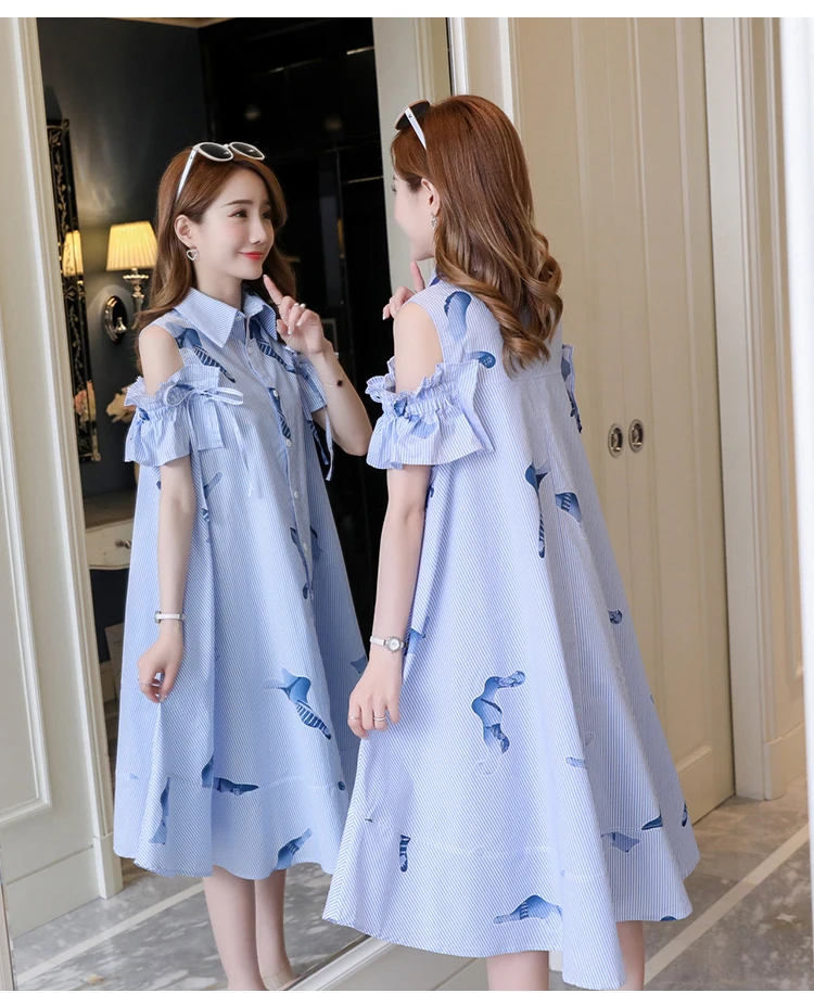 2019 платье-рубашка без бретелек платья для грудного вскармливания Одежда