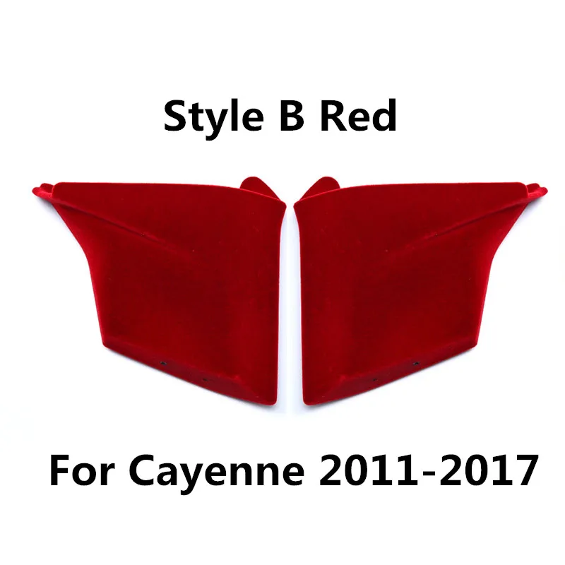 Style B Red 2 шт. Автомобиль Центральной Консоли Боковая ручка ящик для хранения мобильного телефона органайзер для Porsche Cayenne 2011 2012 2013 - Название цвета: Style B Red