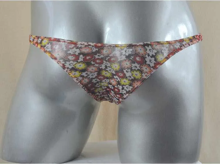 Мужские Полупрозрачные трусики с низкой талией маленькие сексуальные мужские
