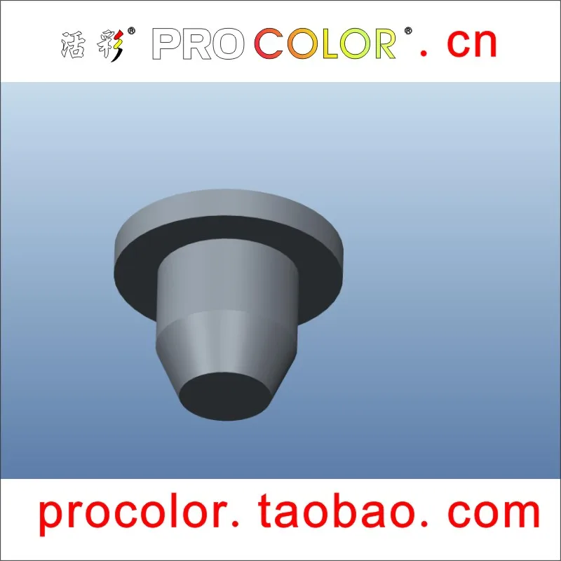 Индивидуальная Силиконовая Резиновая короткая пробка с отверстием 4 мм