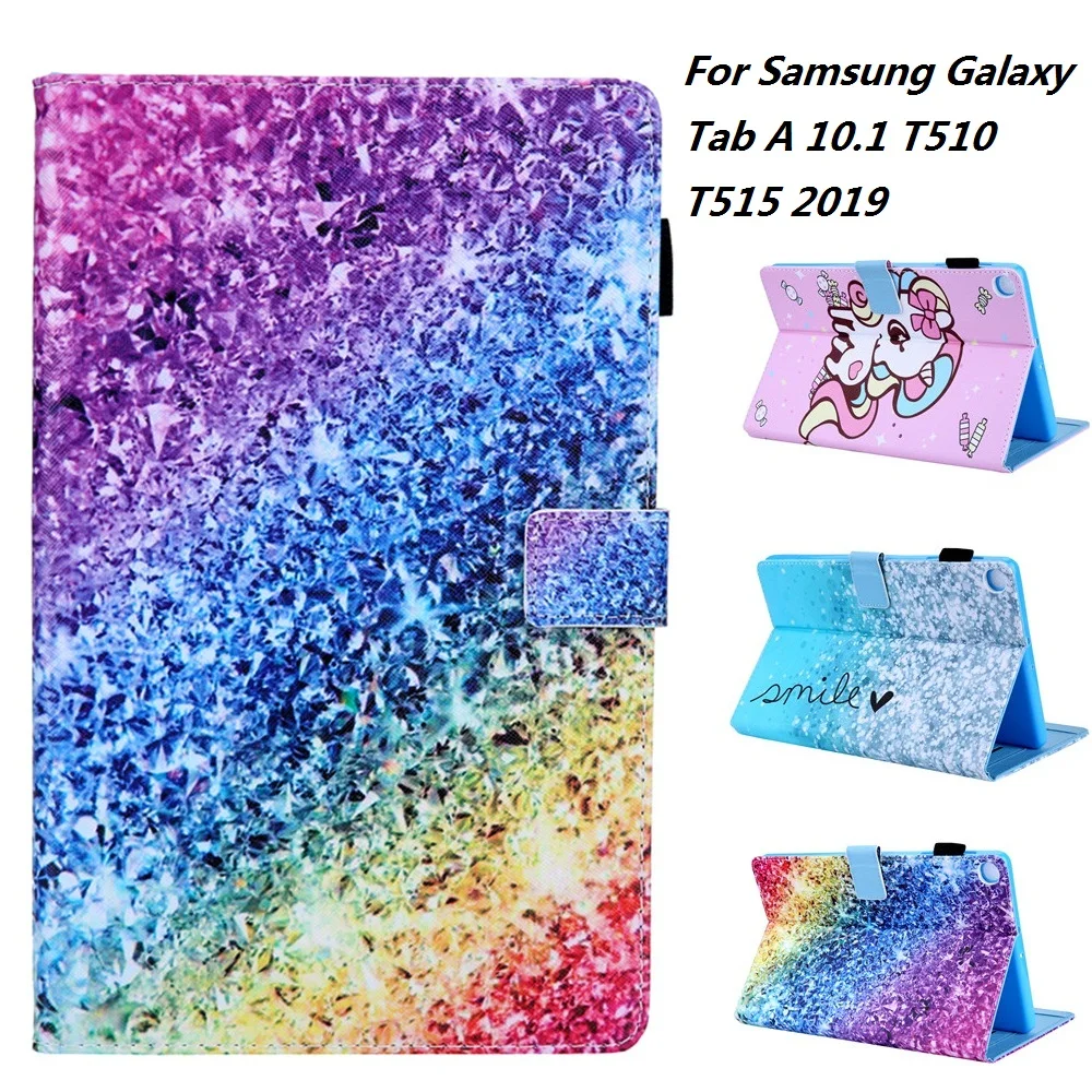 

Милый мультяшный чехол для планшета Samsung Galaxy Tab S5E 2019 SM T720 SM T725 10,5 дюймов, умный чехол из искусственной кожи с мультяшным рисунком