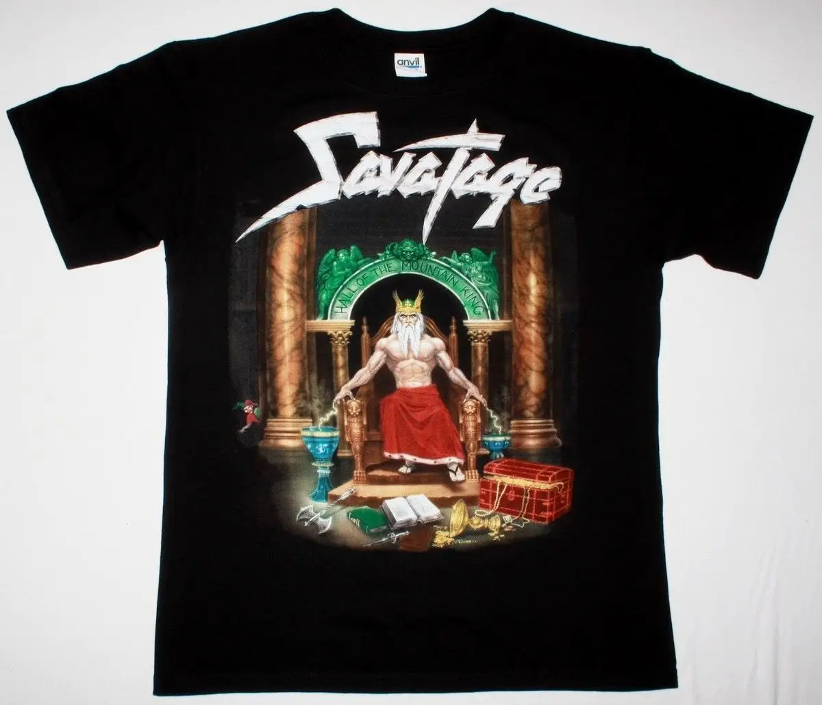 SAVATAGE зал горного короля черная футболка прогрессивный тяжелый металл Новая мода
