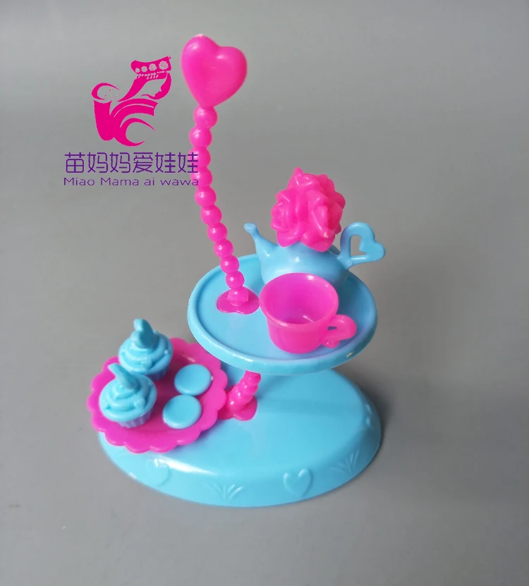 Аксессуары для кукол Барби 4 шт./компл. куклы Monster High подставка тортов игровой