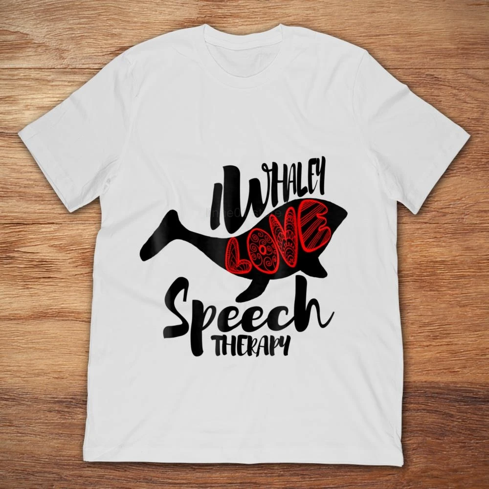 Мужская футболка с коротким рукавом Whale I Whaley Love Speech Therapy лето 2019 | одежда