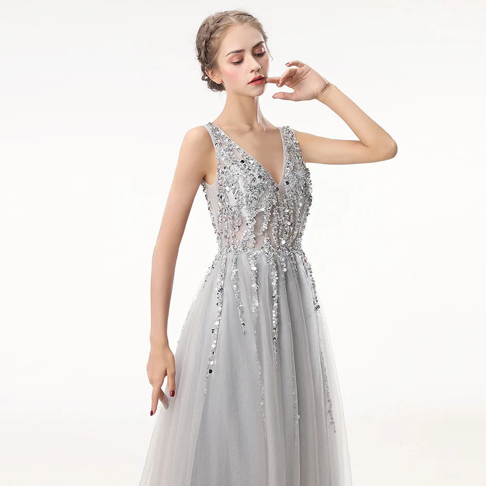 Новый Элитная Одежда сексуальное платье с v образным воротом низким вырезом на