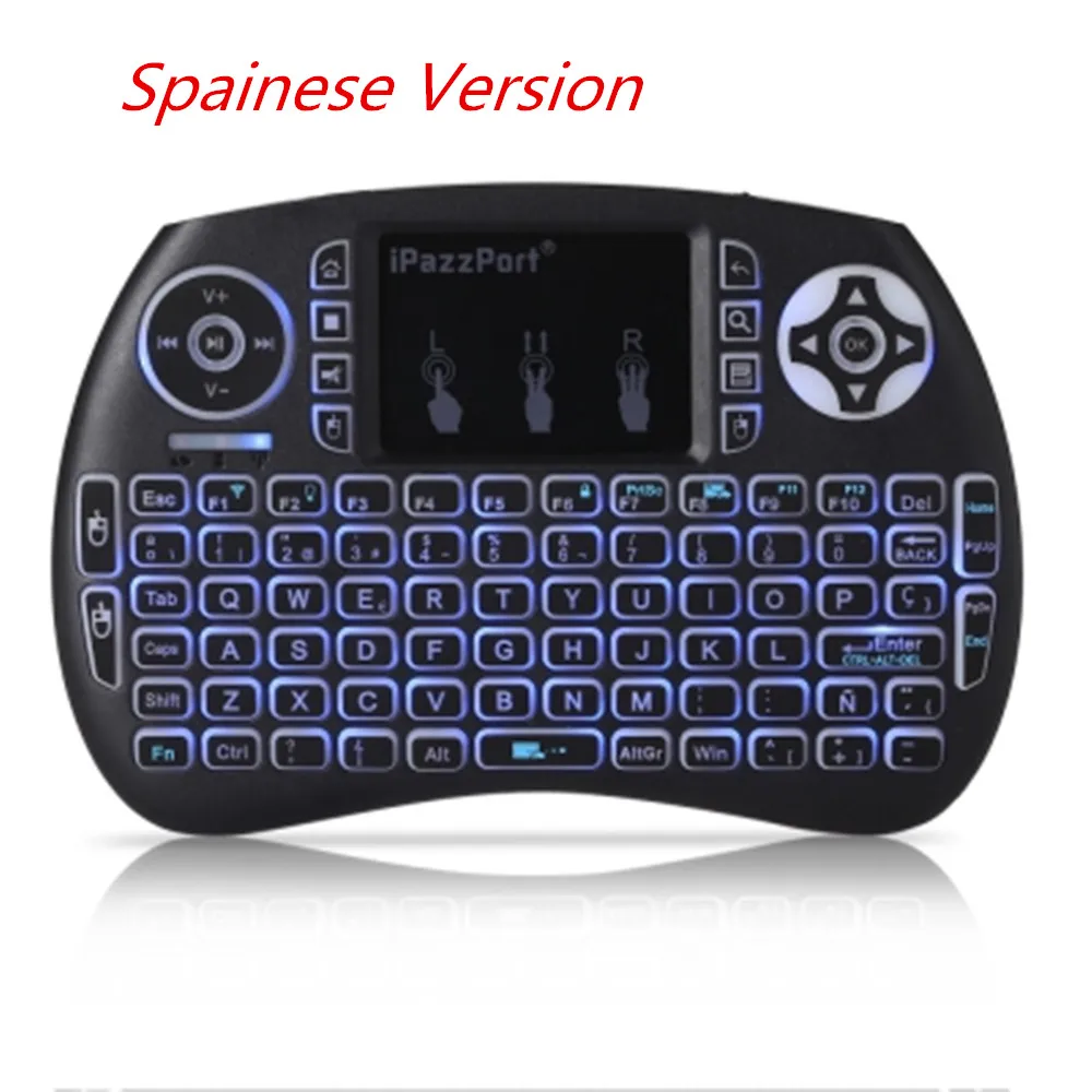IPazzPort Mini 2 4G Беспроводная клавиатура QWERTY портативная воздушная Мышь тачпад с