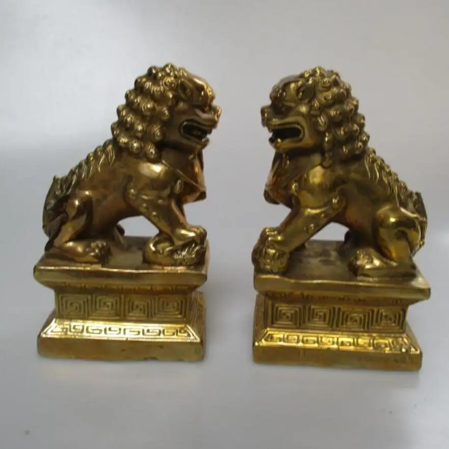 Свадебные украшения/художественная Коллекция 1 пара китайских латунных резных