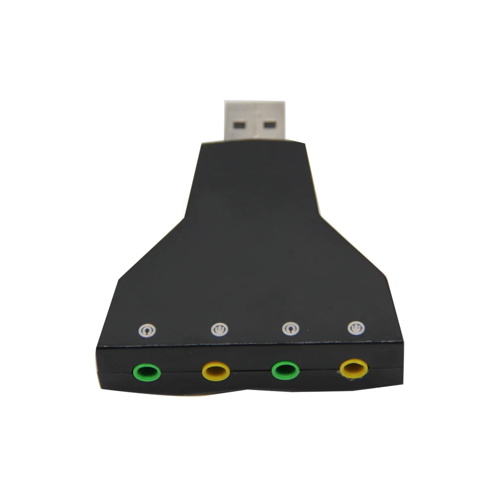 Внешняя 3D Звуковая карта USB 7 1 каналов аудио для ноутбука ПК Macbook двойной