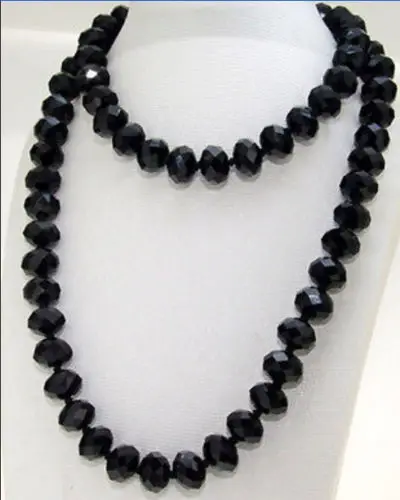 

Новый 50 "ожерелье с узелками с одинарной нитью круглых бусин для Стекло с украшением в виде кристаллов шарики драгоценного камня
