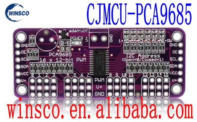 5 шт./лот CJMCU-PCA9685 100% Новый 16-канальный 12 Fm + I2C автобус ШИМ servo контроллер |