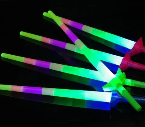 

Glow Stick LED Colorful rods led flashing stick light cheering party Disco glow wand Soccer Music concert Cheer props prize gift