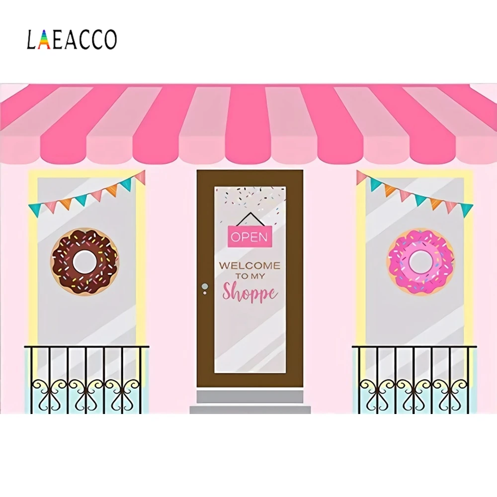 Laeacco розовый фон с героями мультфильмов магазин для маленьких девочек принцесса