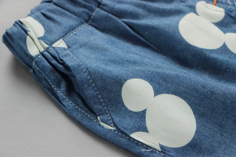 2018 New Summer Children Clothing Baby Boys Outfit Print T Shirt Plusmouse Pant 2pcs Boy Clothes Set Roupa Infantil Born |