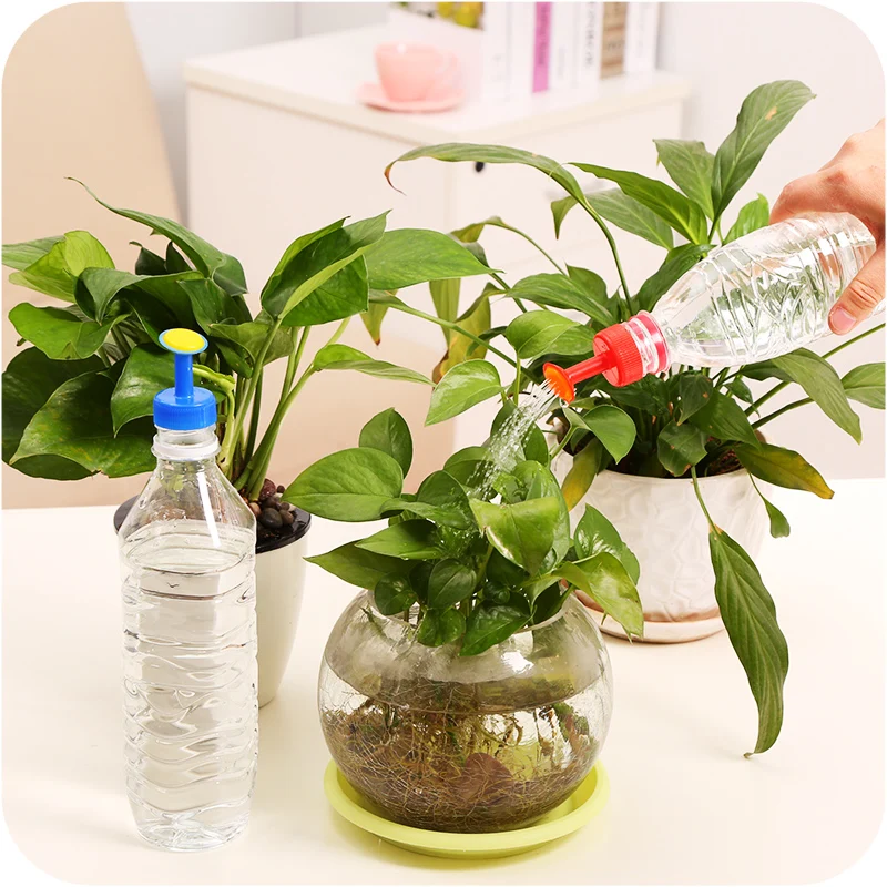 2pcs! portable small plastic household potted plant waterer gardening tools watering sprinkler kettle mouth Free shipping. | Дом и сад