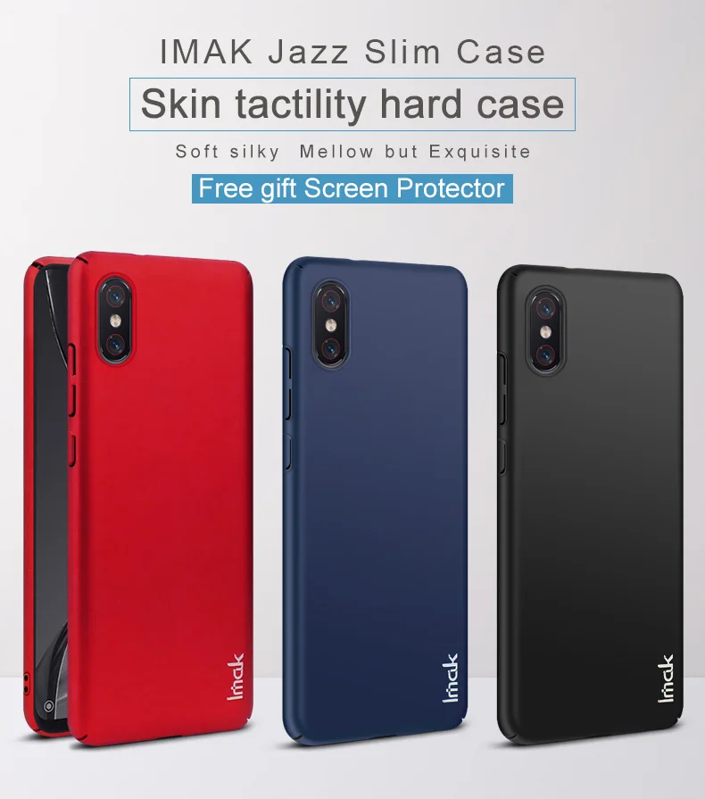 IMAK Jazz чехол для телефона для Xiaomi Mi 8 Explorer edition чехол для ПК Жесткий матовый задний Чехол защита экрана защитная оболочка