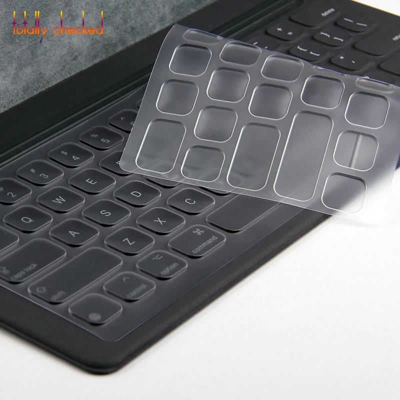 Для ipad pro 12,9 ''-Умная клавиатура для ipad pro 2 12,9 дюймов силиконовая клавиатура Защитная Прозрачная клавиатура из ТПУ