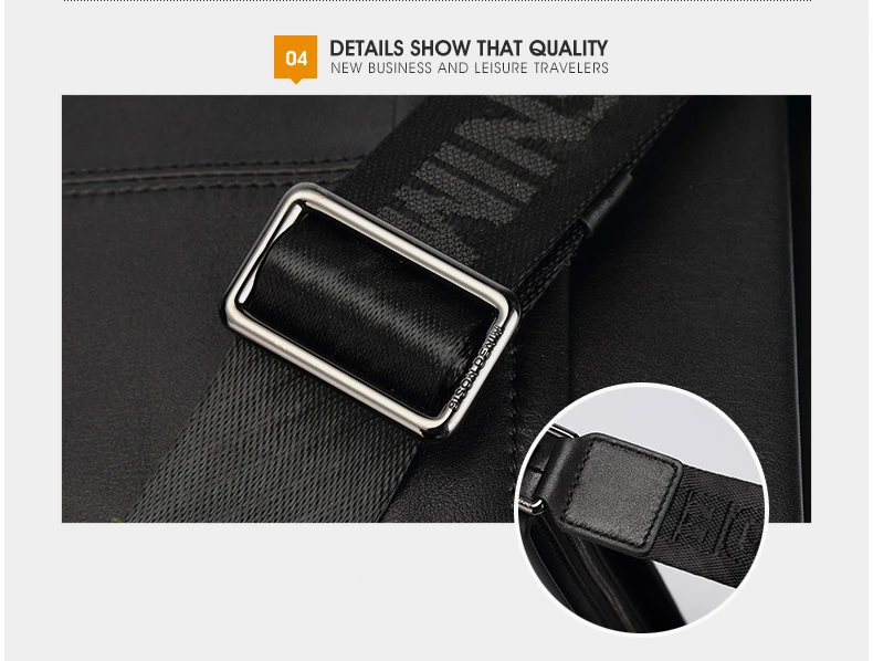 BISON DENIM модная роскошная мужская сумка, брендовая натуральная кожа, мужские сумки через плечо, деловые мужские сумки-мессенджеры