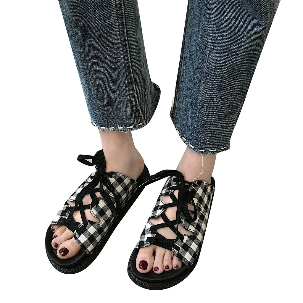 SAGACE/римские сандалии женская обувь на плоской подошве модная летняя пляжная