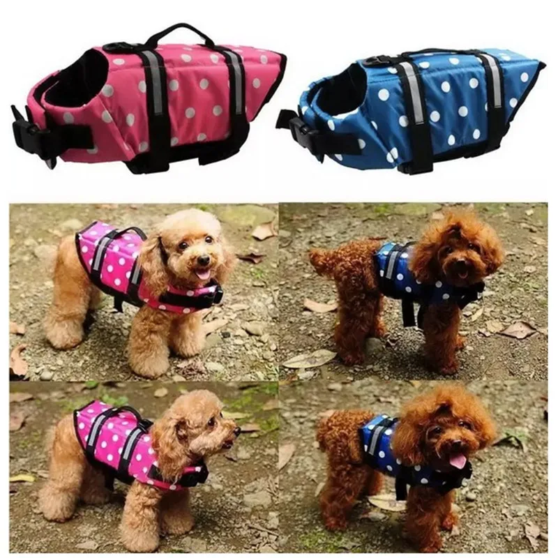 Многоразмерный защитный жилет для домашних животных спасательный собак летняя