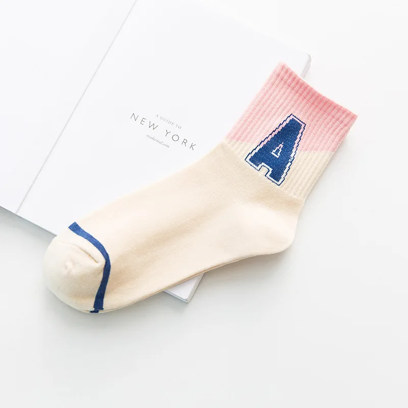 Autumn and Winter Cotton Number Stockings Basketball All Alphabet | Женская одежда
