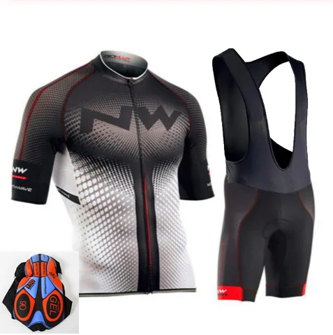 Northwave Nw летние велосипедные Джерси Набор дышащая одежда MTB для велосипедистов велосипедная Одежда для велоспорта Одежда Майо Ropa Ciclismo - Цвет: Cycling set