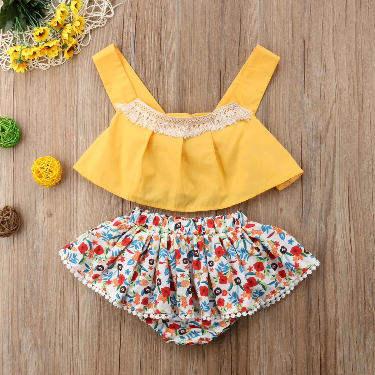 Новинка 2018 г. детская одежда для новорожденных Одежда детей малышей девочек Лето