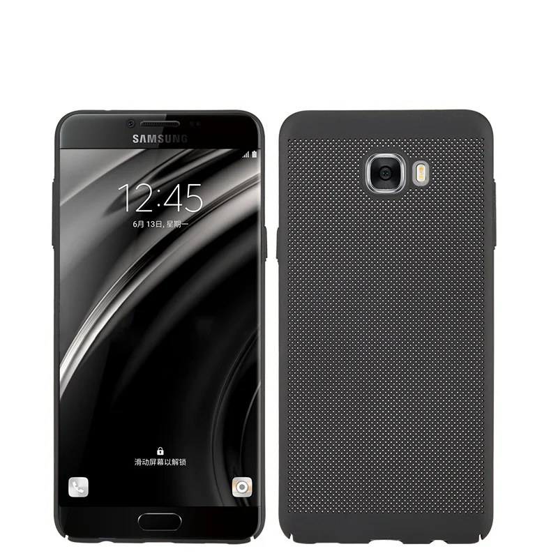 Чехол для Samsung Galaxy C5 Pro/C7 Pro/C9 Pro TPU Прозрачная мягкая задняя крышка теплоотвод