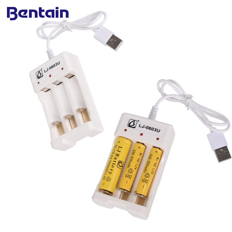 USB 3 слота AA/AAA литий ионные аккумуляторы зарядные устройства Регулируемый