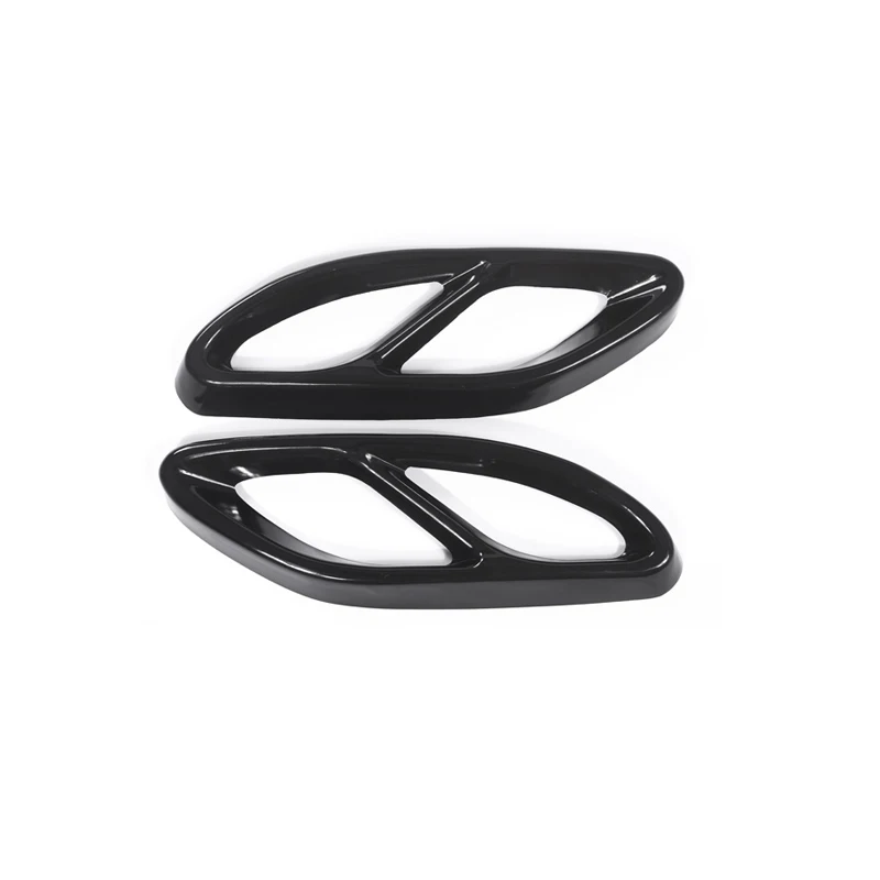 Black Глушитель выхлопной трубы для GLC C E-Class Mercedes Benz C207 Coupe- W212 W213 W205 X253 C180 C200 хвост трубы - Цвет: Black