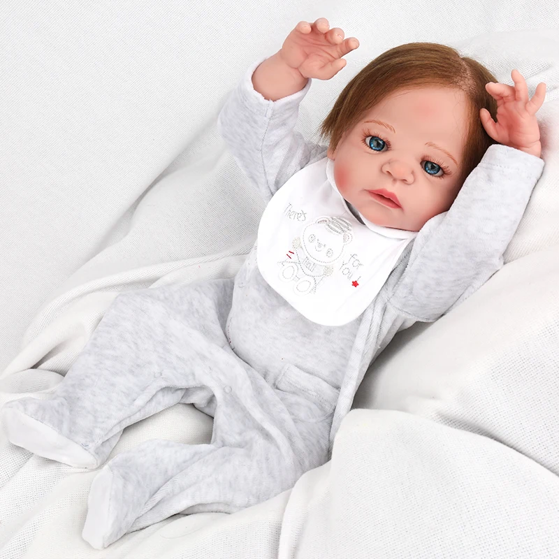 NPK полностью виниловые силиконовые куклы Reborn Baby 55 см мягкие реалистичные игрушки