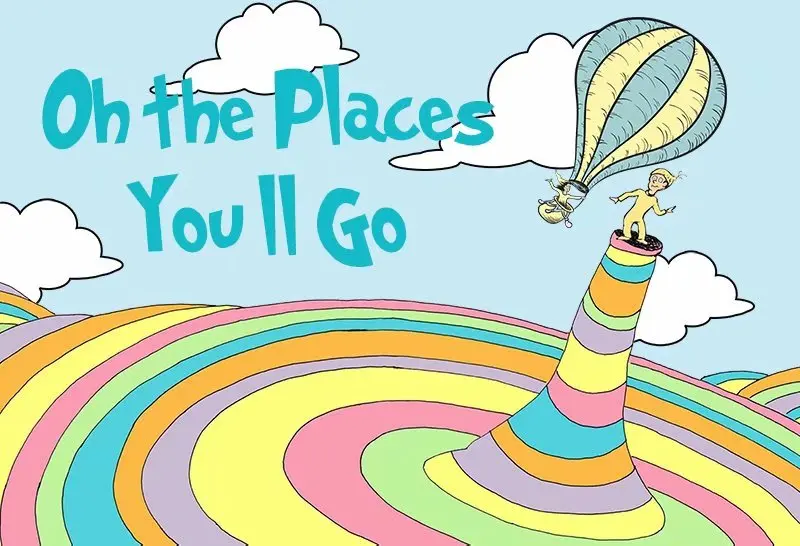 Sensfun Oh The Places You'll Go фон-баннер для детей на день рождения на заказ фотостудия виниловый полиэстер 7x5ft