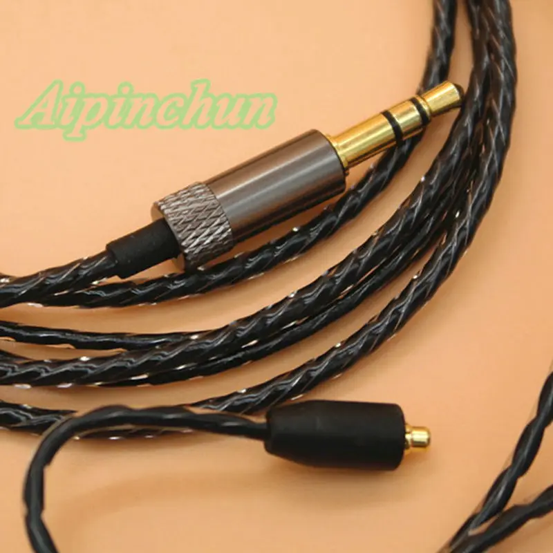 Кабель для наушников Aipinchun MMCX Shure SE215 SE535 SE846 SE425 SE315 Westone W60 W50 W40 UE900 T100 XBA-Z5 um pro |