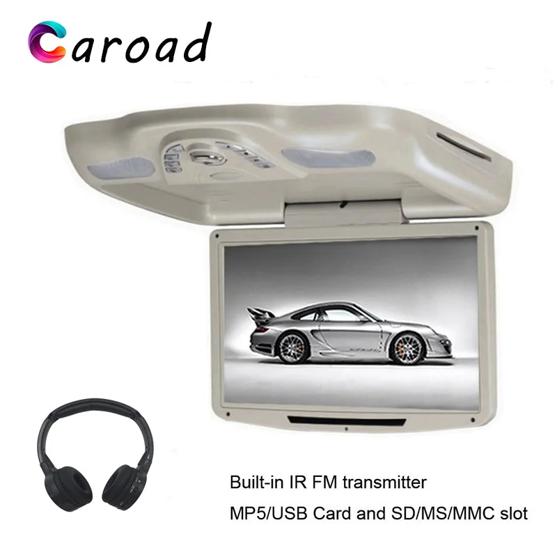 Caroad 12 1 дюймов Автомобильный откидной экран TFT LCD 128*800 монитор крепление dvd плеер с