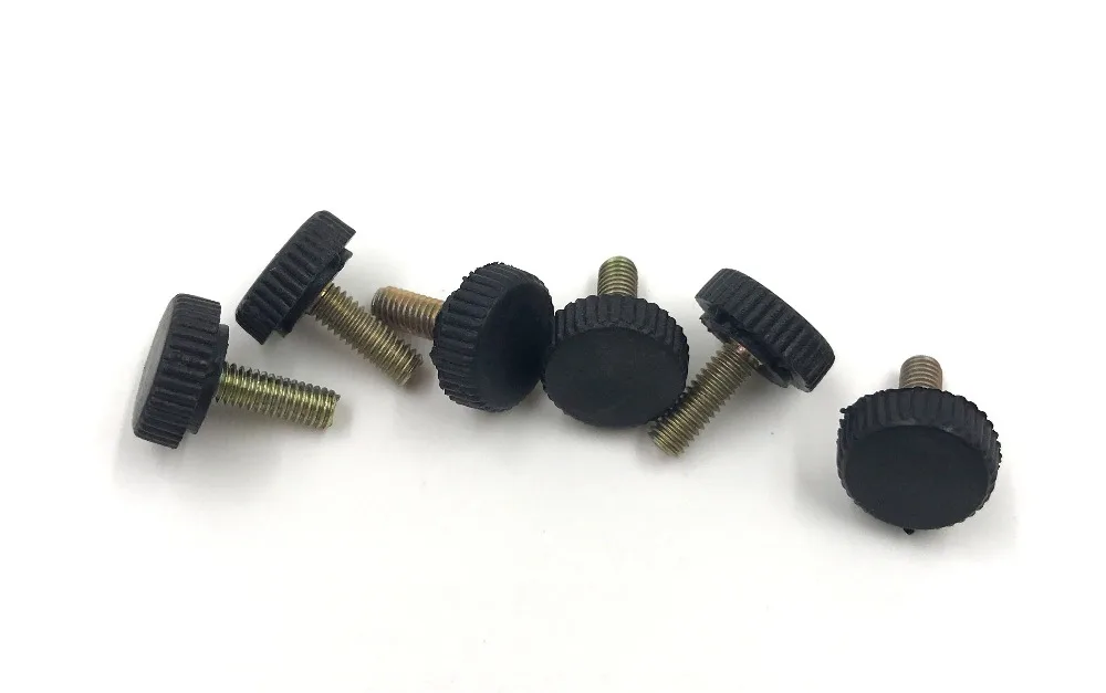 4 шт. M5 черный бакелитовый ручной винт с круглой головкой пластиковые ручки болты