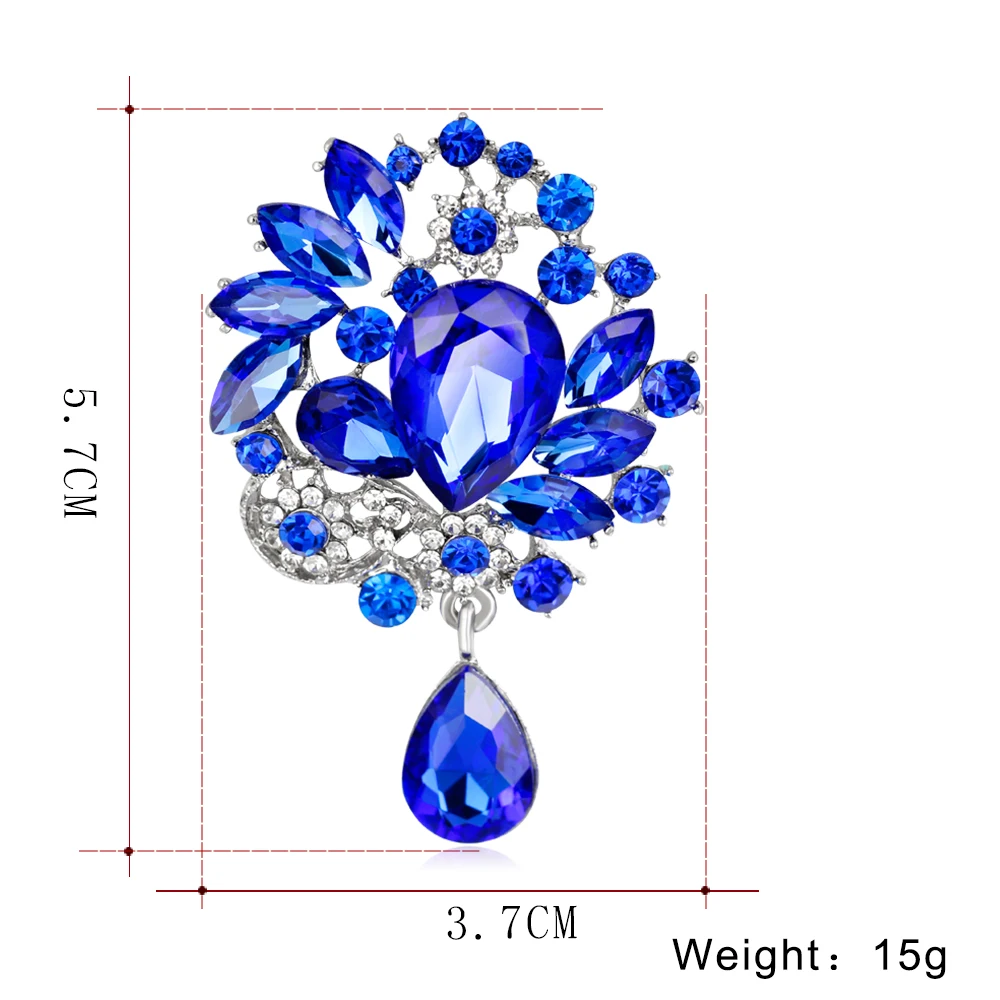 Danbihuabi большая брошь-булавка Значки для вечеринки стеклянные булавки и броши