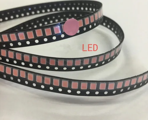 

Hot 1000Pcs/lot 2835 Pink SMD LED 0.2W high bright light emitting diode chip leds