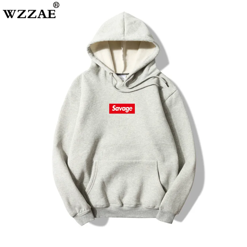 WZZAE 2020 новые Savage 100% хлопковые толстовки с капюшоном пародией Suprem No Heart X толстовка