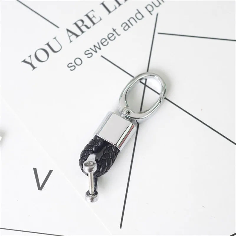 Keychain Светящийся кожаный чехол для ключей автомобиля для Mazda 3/6 Axela Atenza CX-5/CX-4/CX-7 смарт-ключ аксессуары для стайлинга автомобилей - Название цвета: Keychain