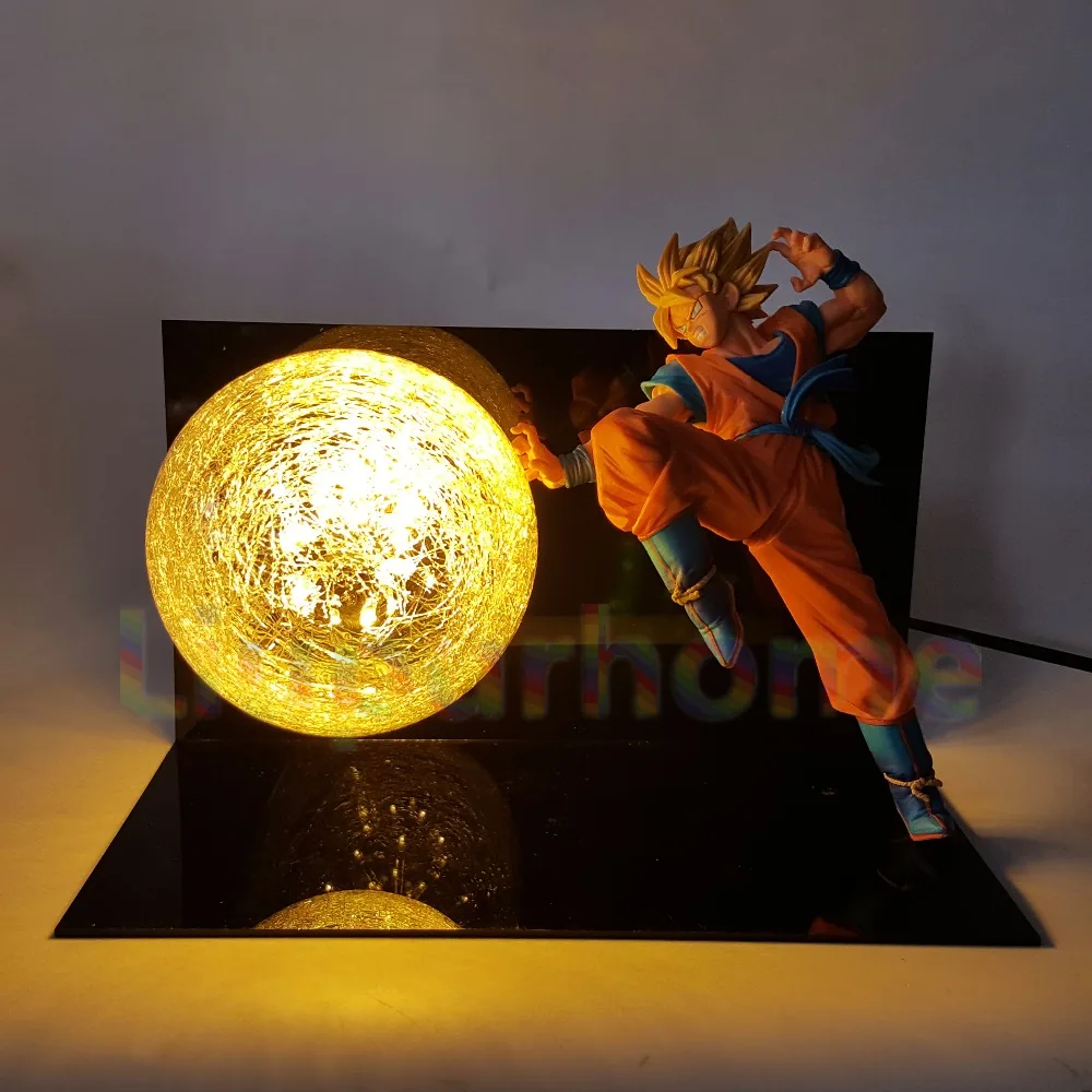 Dragon Ball Z Goku Super Saiyan FES Светодиодная лампа для аниме DBZ Son God светодиодные ночники Luces