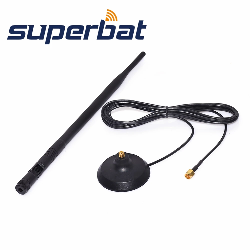 Superbat 2,4 GHz 9DBI SMA антенна WiFi/GSM/3g/4G LTE широкий диапазон с высоким коэффициентом усиления Всенаправленный беспроводной Усилитель сигнала Усилитель-модем