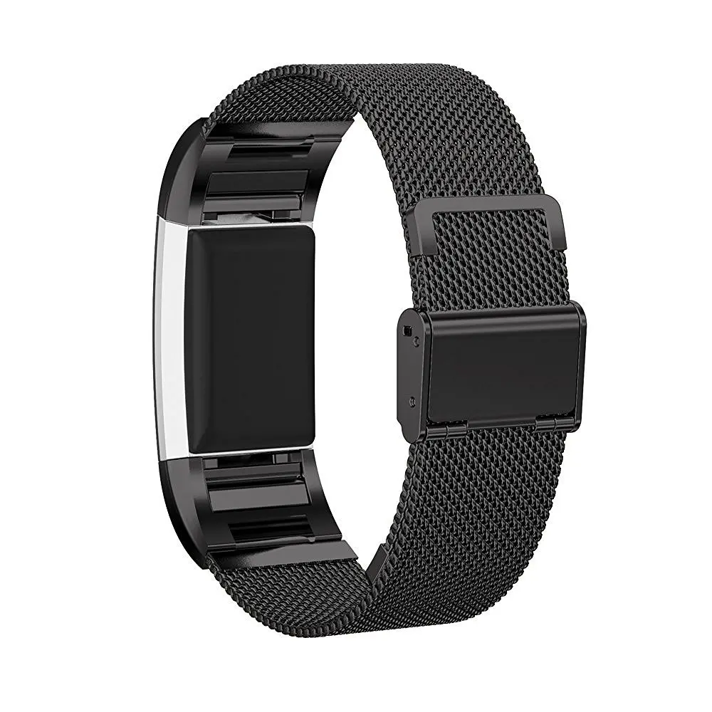 2019 сменный ремешок для Fit-bit Charge 2 Band Магнитный Миланский Браслет из нержавеющей
