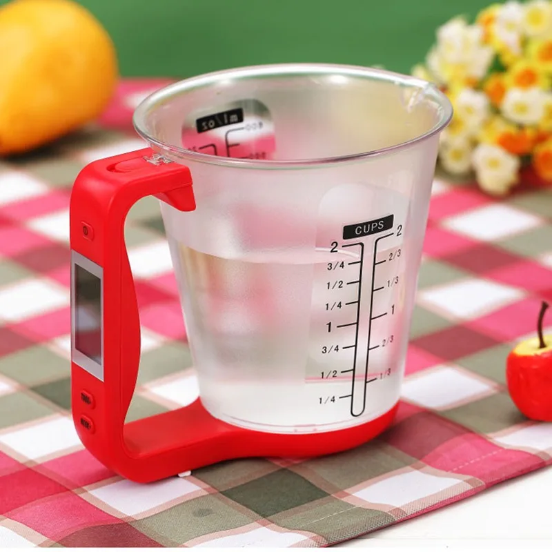 

Home Multi-Function Kitchen Measuring Cup Scale Digital Beaker Libra Electronic Tool Scale Display Temperature Convenient And PY